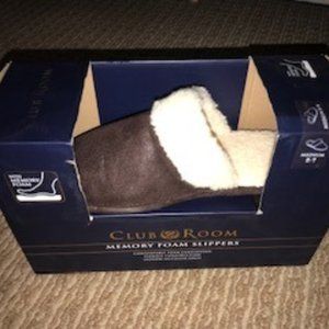 Club Room Memory Foam Slippers